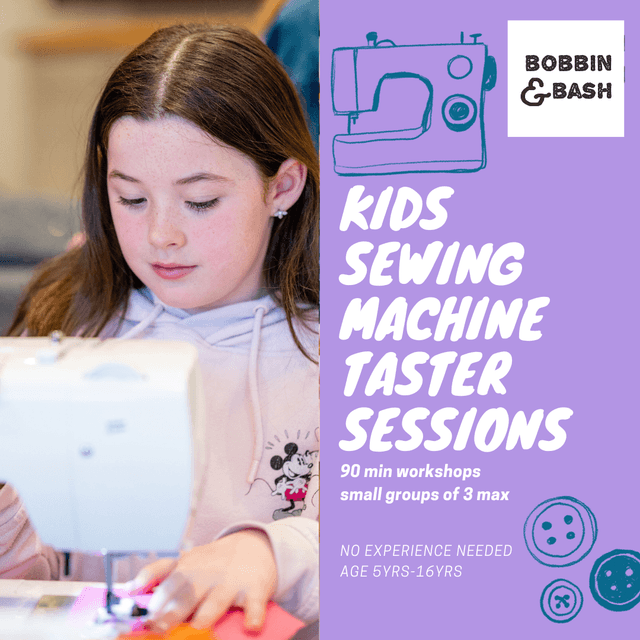 KIDS SEWING MACHINE TASTER CLASS 2024 (90MINS)